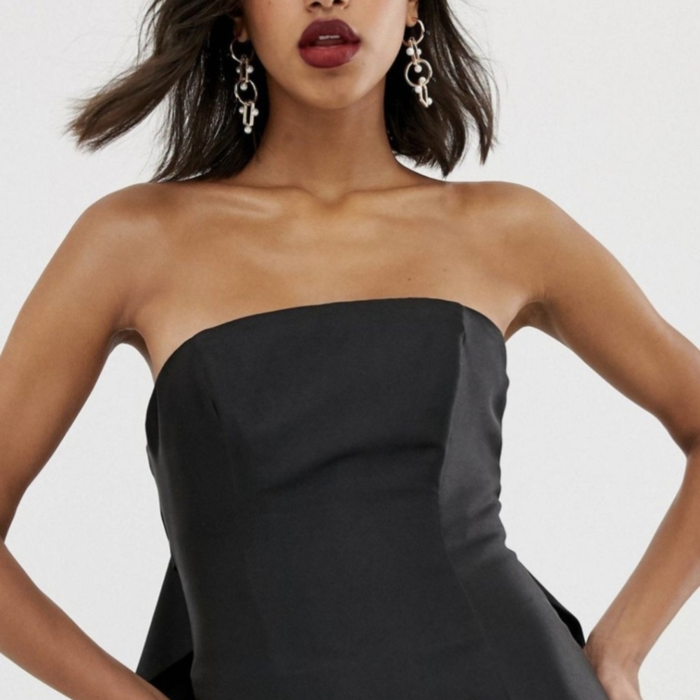 ASOS EDITION Bow Back Bandeau Maxi Dress - Picture 4 of 11